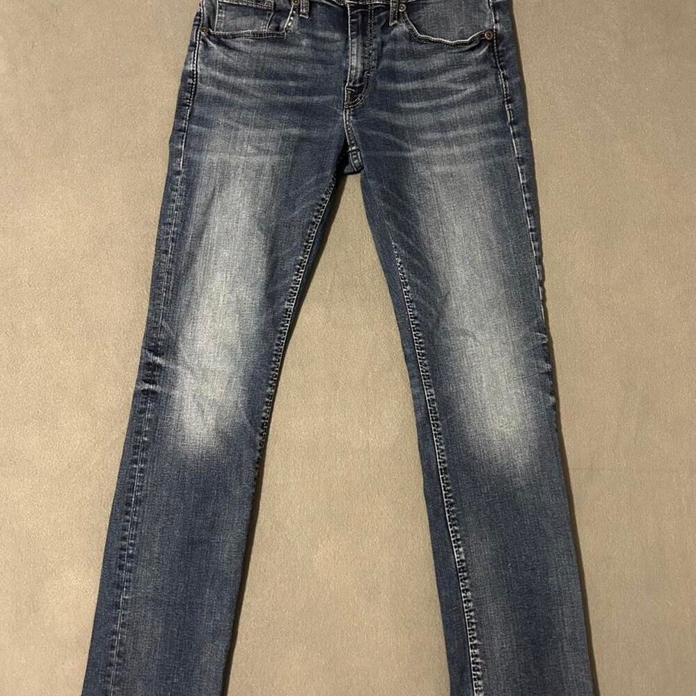 Bke Men's Blue and Navy Jeans